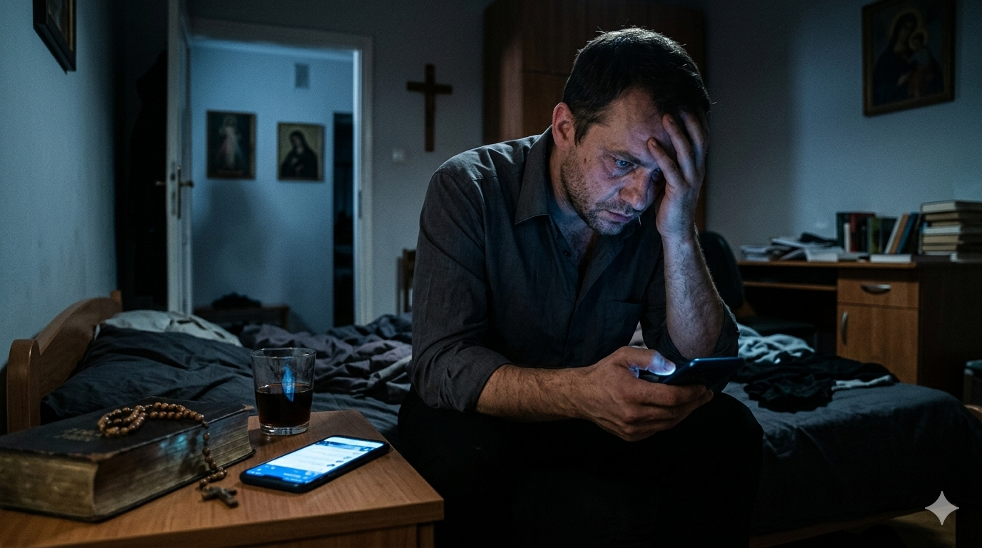 Read more about the article Liturgia autodestrukcji. O kapłanie, który przestał czuć.